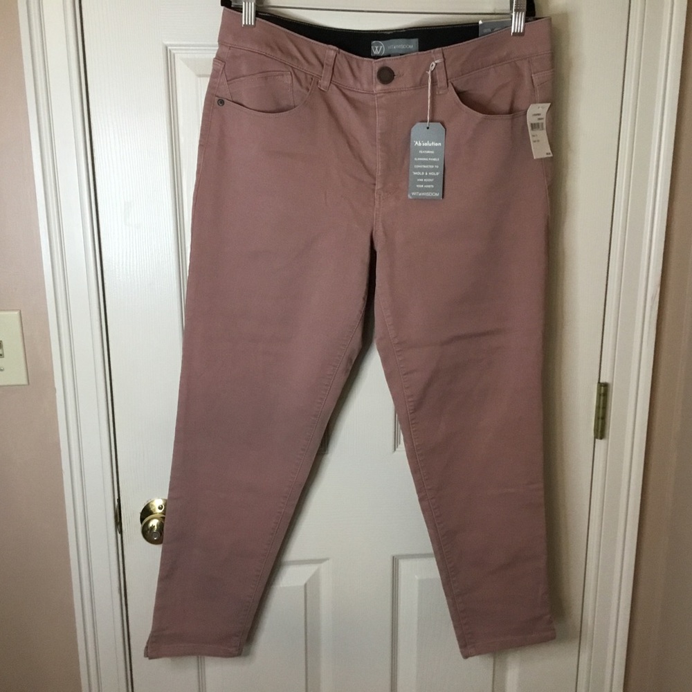 Wit & Wisdom “Ab”Solution Ankle Skimmer Jeans - NWT - 16